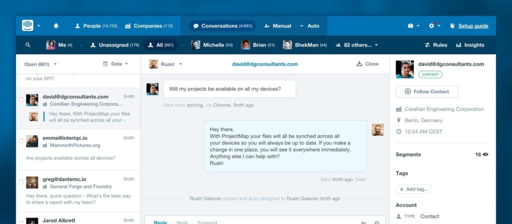 Intercom Startup Product Managers To Build Measure Learn Screenshot
